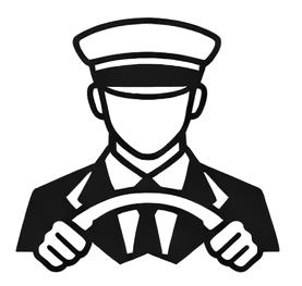 Professional chauffeurs icon
