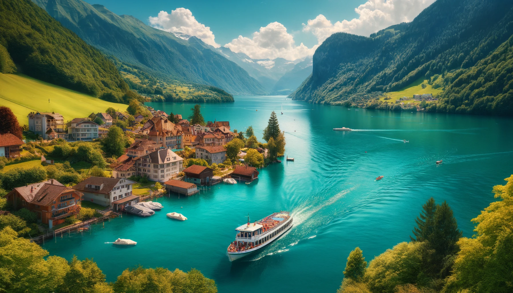 <span> Third Stop </span> Boat Trip on Lake Brienz